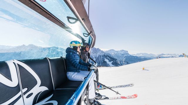 Immagine: sciare nelle Dolomiti